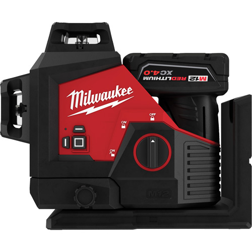 M12 360-Degree 3-Plane Cordless Laser Kit, 125' (38.1 m), 530 Nm Brunswick Fyr & Safety