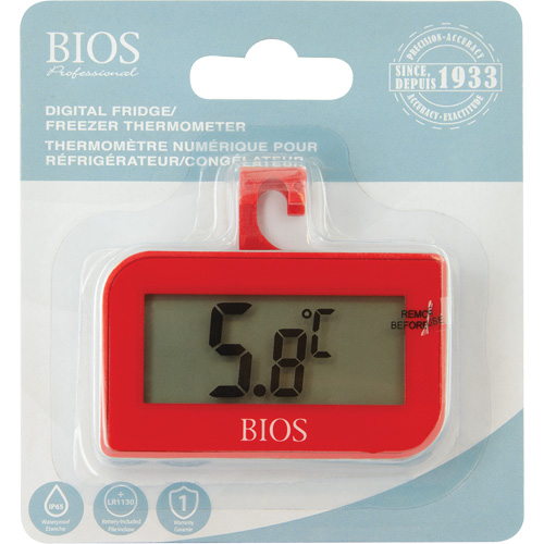 Thermom&egrave;tre num&eacute;rique de r&eacute;frig&eacute;rateur et cong&eacute;lateur, Sans contact, Num&eacute;rique, -4-122°F ( -20-50°C) Brunswick Fyr & Safety