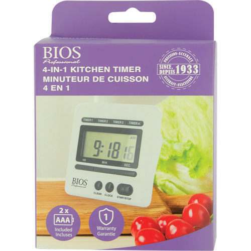 4-In-1 Kitchen Timer Brunswick Fyr & Safety