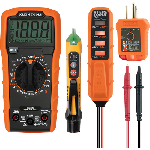 Trousse dessai &eacute;lectrique avec multim&egrave;tre num&eacute;rique Brunswick Fyr & Safety