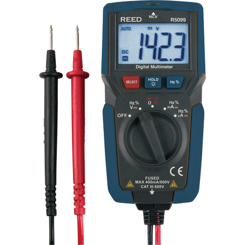 Compact Multimeter with Non-Contact Voltage, AC/DC Voltage, AC/DC Current Brunswick Fyr & Safety