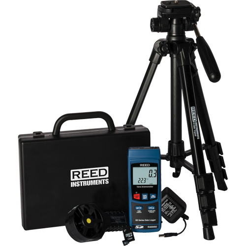 Vane Thermo-Anemometer Kit, Data Logging, 0.4 - 30.0 m/sec Air Velocity Range Brunswick Fyr & Safety