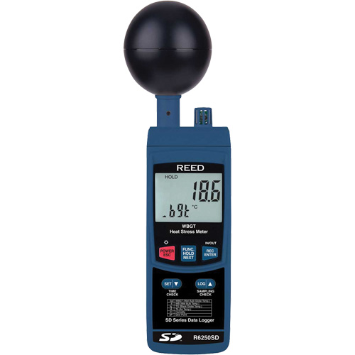 Data Logging Heat Stress Meter with Calibration Certificate Brunswick Fyr & Safety