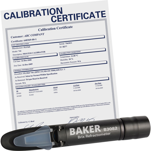 R&eacute;fractom&egrave;tre avec certificat ISO, Analogue (verre-regard)-Num&eacute;rique, Br Brunswick Fyr & Safety