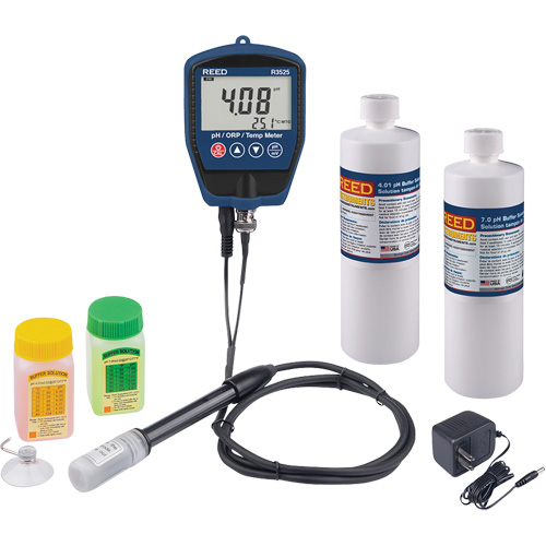 pH/mV Meter with Buffer Solution & Power Adapter Kit Brunswick Fyr & Safety