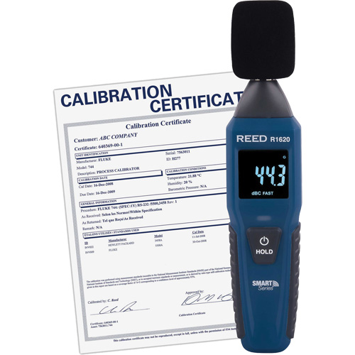 Sonom&egrave;tre Bluetooth Smart Series avec certificat de calibration, Gamme de mesure 30 - 130 dB Brunswick Fyr & Safety