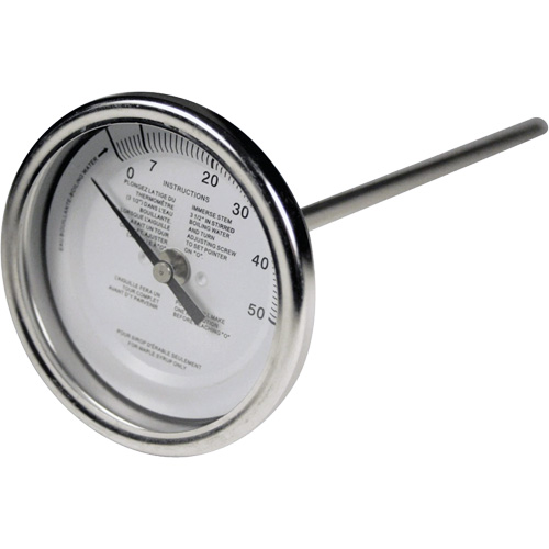 5" Maple Syrup Stem Thermometer, Contact, Analogue Brunswick Fyr & Safety