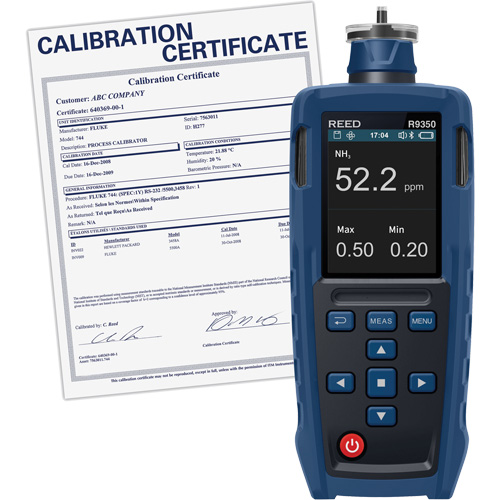 Gas Detector with Traceable Calibration Certificate Brunswick Fyr & Safety