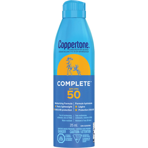 &eacute;cran solaire r&eacute;sistant &agrave; l'eau Sport, FPS 50, A&eacute;rosol Brunswick Fyr & Safety