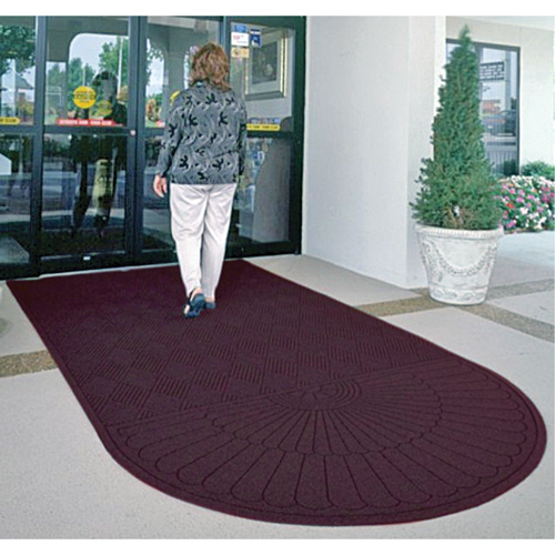 Waterhog&reg; Eco Matting, Wiper/Scraper, 3' x 6' x 3/8", Maroon Brunswick Fyr & Safety