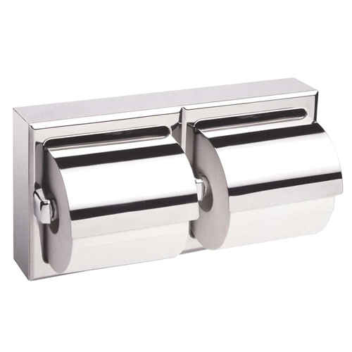 Two-Roll Toilet Paper Dispenser with Hoods, Multiple Roll Capacity Brunswick Fyr & Safety