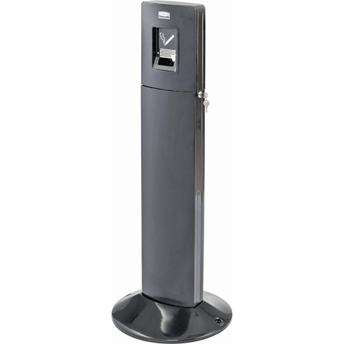 Metropolitan Smokers' Station, Free-Standing, Stainless Steel, 1.6 US gal. Capacity, 42-4/5" Height Brunswick Fyr & Safety