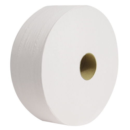 Pro Perform Toilet Paper, Jumbo Roll, 2 Ply, 1400' Length, White Brunswick Fyr & Safety