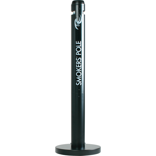 Smokers' Pole Cigarette Receptacle, Free-Standing, Aluminum, 41" Height Brunswick Fyr & Safety