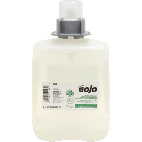 Savon pour les mains certifi&eacute; vert FMX-20, Mousse, 2 L, Sans parfum Brunswick Fyr & Safety