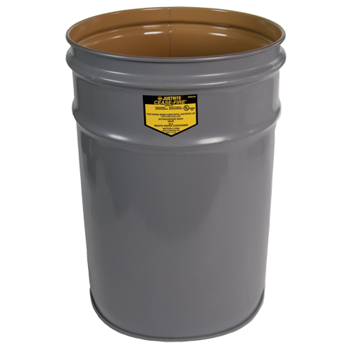 Cease-Fire&reg; Grey Smoking Receptacle Drum Brunswick Fyr & Safety
