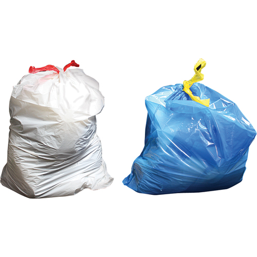 Sure-Tie&reg; Garbage Bags, Strong, 33" W x 38" L, 0.9 mils, Clear, 121.13 L (32 Gal.) Capacity Brunswick Fyr & Safety