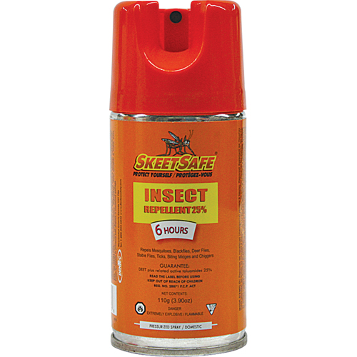 Insectifuge SkeetSafe, DEET &agrave; 25 %, A&eacute;rosol, 3,9 oz Brunswick Fyr & Safety
