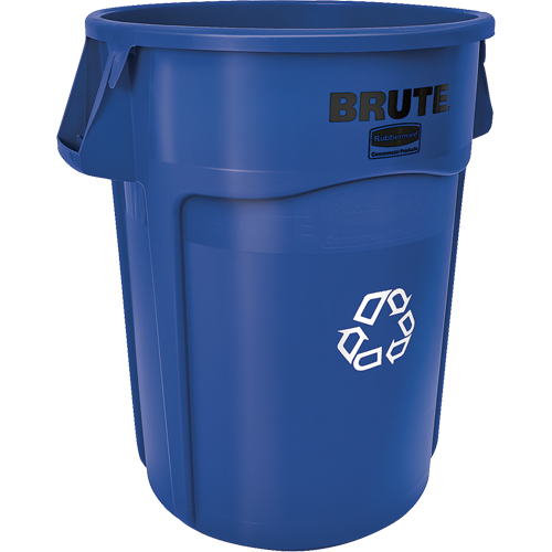 Contenants ronds pour le recyclage BRUTE, Vrac, Plastique, 44 gal. US Brunswick Fyr & Safety