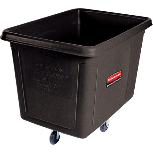 Bulk Cube Truck, Polyethylene, 48" L x 34-1/16" W x 36-1/2" H, 20 cu.ft. Volume, 600 lbs. Capacity Brunswick Fyr & Safety