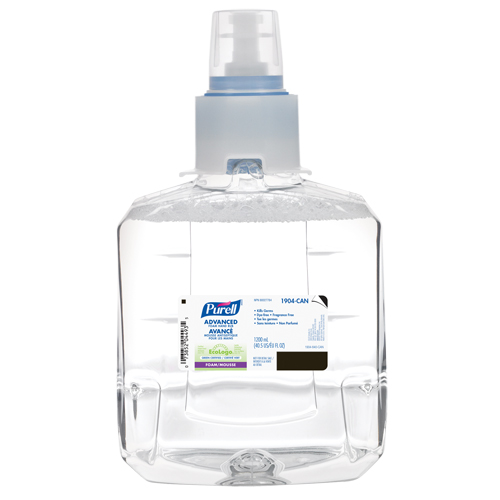 D&eacute;sinfectant pour les mains avanc&eacute; en mousse LXT-12, 1200 ml, Cartouche de recharge, 70 % alcool Brunswick Fyr & Safety