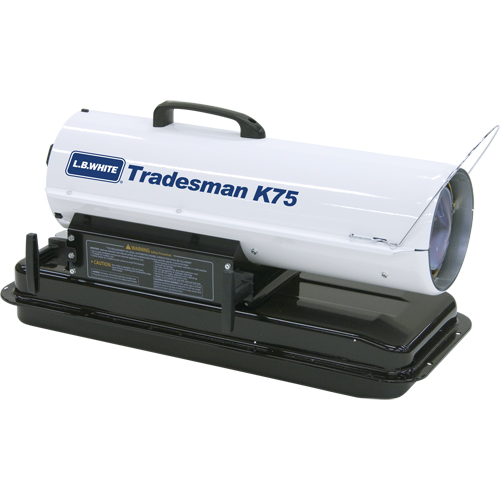 Tradesman&reg; Forced Air Heater, Fan, Kerosene, 75,000 BTU/H Brunswick Fyr & Safety