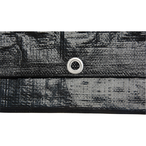 Tarp, Light Industrial Duty, Black, 6' x 8' x 8 mils Brunswick Fyr & Safety