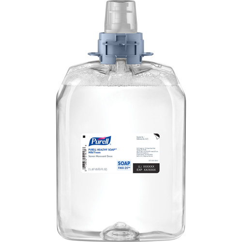 Savon doux pour les mains FMX-20 Healthy Soap, Mousse, 2 L, Sans parfum Brunswick Fyr & Safety