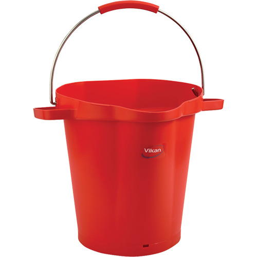 Seau hygi&eacute;nique pour service alimentaire, Rouge, 5 gal. US Brunswick Fyr & Safety