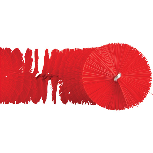 Hooked Brush, Medium/Stiff Bristles, 15-1/2" Long, Red Brunswick Fyr & Safety