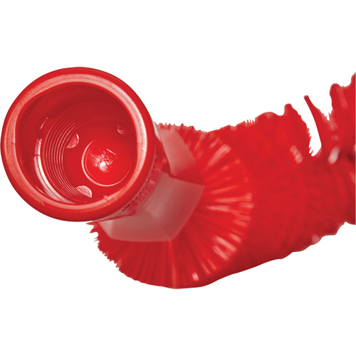 Hooked Brush, Medium/Stiff Bristles, 15-1/2" Long, Red Brunswick Fyr & Safety