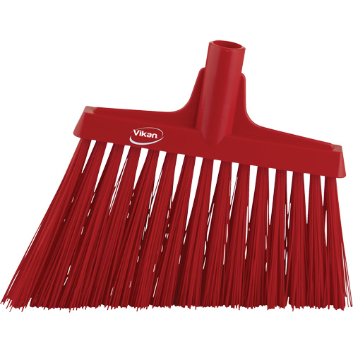 Angle Broom Head, X-Coarse Bristles, 12", Polyester, Red Brunswick Fyr & Safety