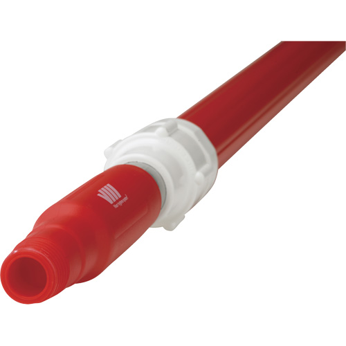 Deck Scrub Handle, Brush/Pad Holder, Red, Telescopic, 62"-113" L Brunswick Fyr & Safety