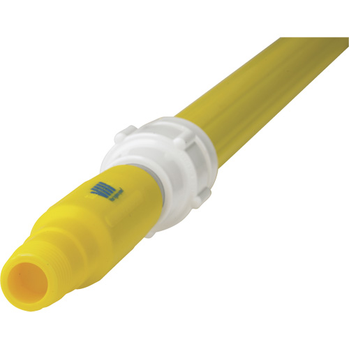 Manche de brosse pour plateforme, Brosse/Support &agrave; tampon, Jaune, T&eacute;lescopique, 62"-113" lo Brunswick Fyr & Safety