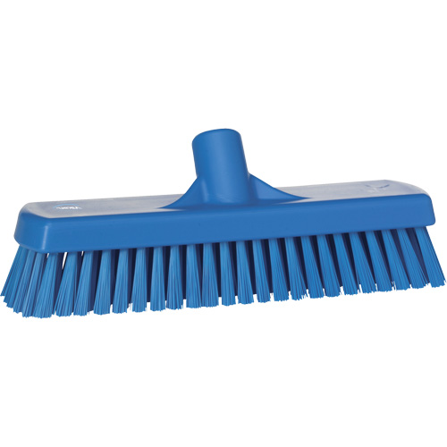 Brosse &agrave; r&eacute;curer pour planchers et murs, Crins Ferme, 12", Polyester, Bleu Brunswick Fyr & Safety