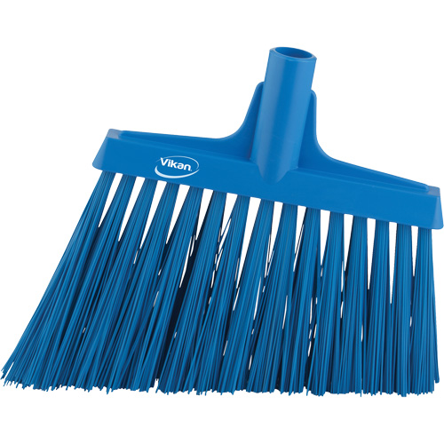 Angle Broom Head, X-Coarse Bristles, 12", Polyester, Blue Brunswick Fyr & Safety