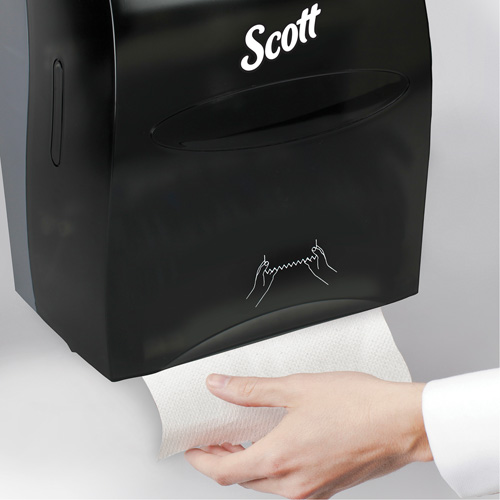 Scott&reg; Essential Hand Towel Roll Dispenser, Manual/No-Touch, 12.63" W x 10.2" D x 16.13" H Brunswick Fyr & Safety
