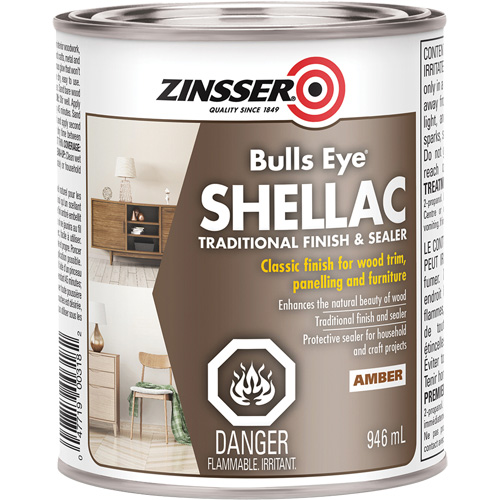 Scellant &agrave; la gomme-laque Zinsser Bulls Eye Brunswick Fyr & Safety