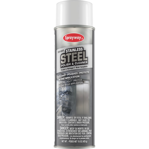 Stainless Steel Polish & Cleaner, 20 oz., Aerosol Can Brunswick Fyr & Safety