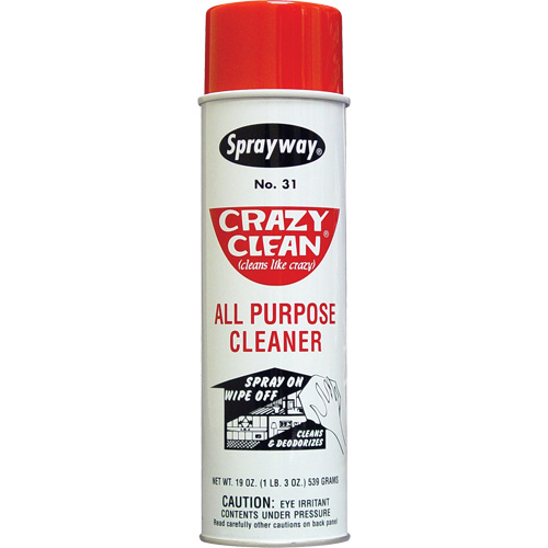 Nettoyant tout usage Crazy Clean, 20 oz, Canette a&eacute;rosol Brunswick Fyr & Safety