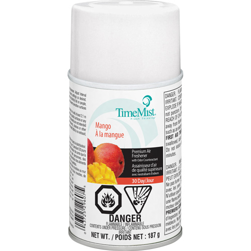 TimeMist&reg; Industrial Strength Air Freshener, Mango, Aerosol Can/Cartridge Brunswick Fyr & Safety