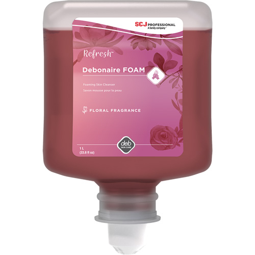 Savon &agrave; mains Refresh Debonaire, Mousse, 1 L, Parfum&eacute; Brunswick Fyr & Safety