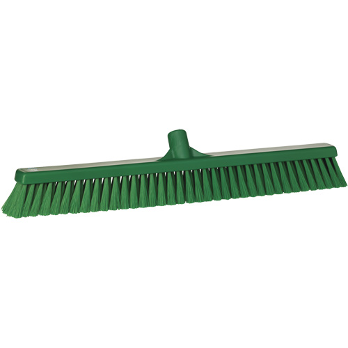 T&ecirc;te de balai-brosse pour petites particules, Crins Fin, 24", Polyester, Vert Brunswick Fyr & Safety