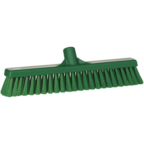 T&ecirc;te de balai-brosse pour petites particules, Crins Fin, 16-1/2", Polyester, Vert Brunswick Fyr & Safety