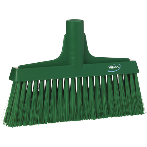T&ecirc;te de balai droit, Crins Cors&eacute;/Fin, 10-1/4", Polyester, Vert Brunswick Fyr & Safety
