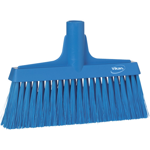 T&ecirc;te de balai droit, Crins Cors&eacute;/Fin, 10-1/4", Polyester, Bleu Brunswick Fyr & Safety