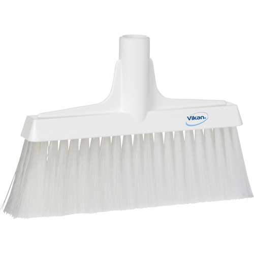 T&ecirc;te de balai droit, Crins Cors&eacute;/Fin, 10-1/4", Polyester, Blanc Brunswick Fyr & Safety