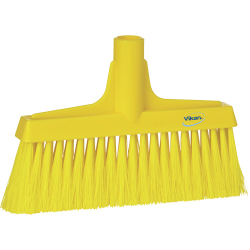 T&ecirc;te de balai droit, Crins Cors&eacute;/Fin, 10-1/4", Polyester, Jaune Brunswick Fyr & Safety