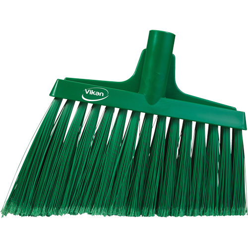 T&ecirc;te de balai oblique, Crins &agrave; bout ouvrant, 11-1/2", Polyester, Vert Brunswick Fyr & Safety