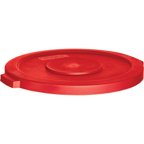 Couvercle pour contenant &agrave; d&eacute;chets, Couvercle plat, Plastique, Convient aux contenants 24" dia. Brunswick Fyr & Safety